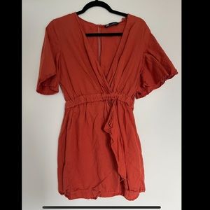 ZARA burnt orange romper size M